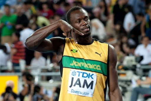 Usain Bolt si allena con il Jorkyball